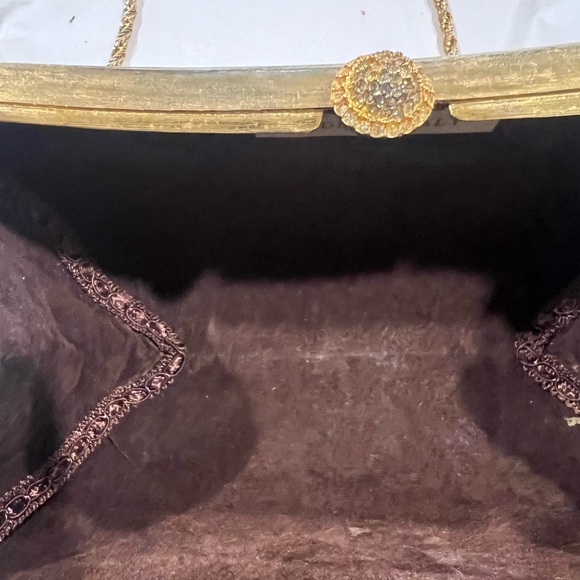 Vintage  Italy made Gold and Silver Metallic Clutch - Picture 16 of 16